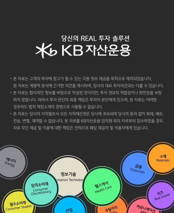 KB자산운용 GICS 글로벌산업분류기준 개념 설명 글.